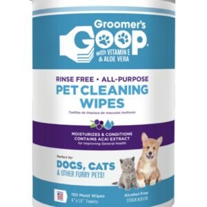 Groomer`s Goop Rinse Free Shampoo Wipes - REFILL, 150 gb